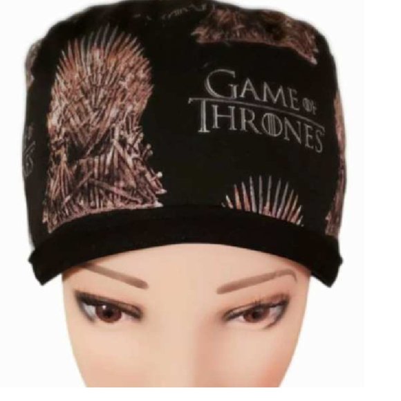 Game of Thrones-Iron Throne: Scrub, Surgical, Medical Cap; pixie style - Picture 2 of 3